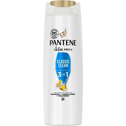 Pantene Pro-V Classic Clean 3 In 1 Shampoo Conditioner Treatment Brings Out Healthy-Looking Shine 400Ml