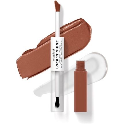 Wet 'N' Wild Megalast Lock N' Shine Dual-Ended Lip Color And Clear Gloss With Vitamin E And Jojoba Oil Enriched Formula Lotus Petal Shade