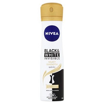 Nivea Black & White Invisible Silk And Smooth Antiperspirant Spray 200 Ml