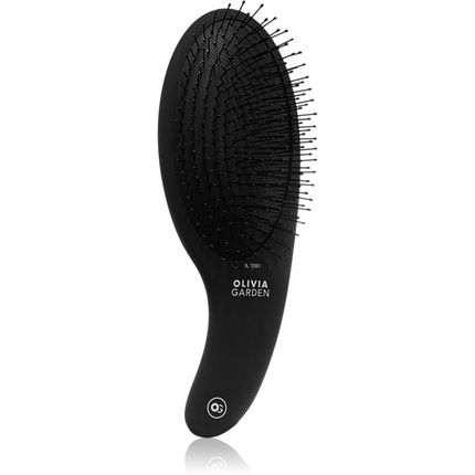 Olivia Garden Curve Board&Nylon Bristles Hair Brush - Black, 1 Pc