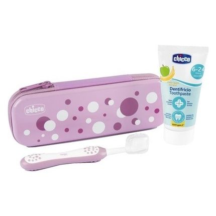 Chicco Oral Hygiene Set 120981 For 6 Months And Up - Lilac