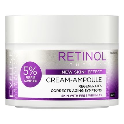 Eveline Retinol Therapy Ampoule Cream 50Ml - Anti-Aging Skin Care