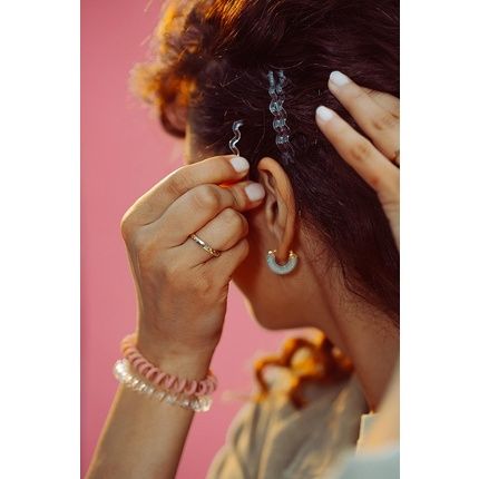 Invisibobble Waver Traceless Strong Hold Hair Clip Crystal Clear White 0.05Kg