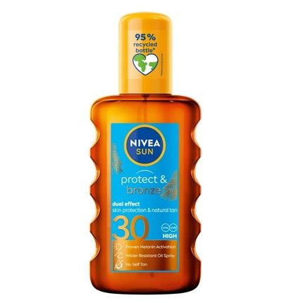 Nivea Sun Protect & Bronze Activating Spray Balsam Natural Tan Spf30 200Ml