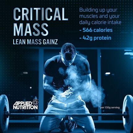 Applied Nutrition Critical Mass Professional Weight Gain Protein Powder High Calorie Weight Gainer Lean Mass 6Kg Strawberry - 40 Servings - Image 3