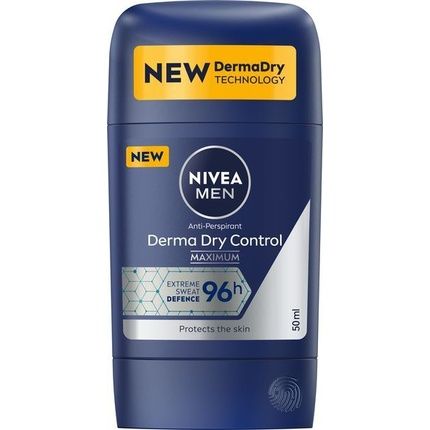Nivea Men Derma Dry Control Solid Antiperspirant 50 Ml