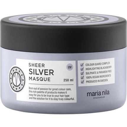Maria Nila Sheer Silver Masque Moisturizing And Nourishing Mask For Blonde Hair 250Ml