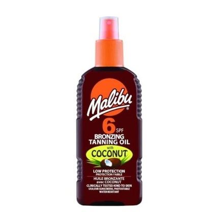 Malibu Bronzing Tanning Spray Oil With Coconut Spf6 200Ml - Image 3