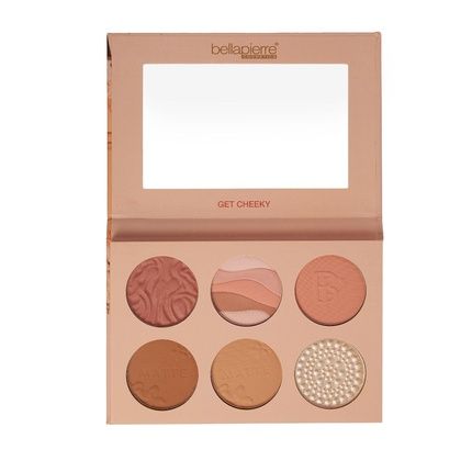 Bellapierre Get Cheeky Face Palette 6 All-Powder Shades For Blush And Bronze