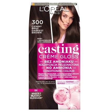 L'Oreal Casting Creme Gloss Hair Color 300 Dark Brown
