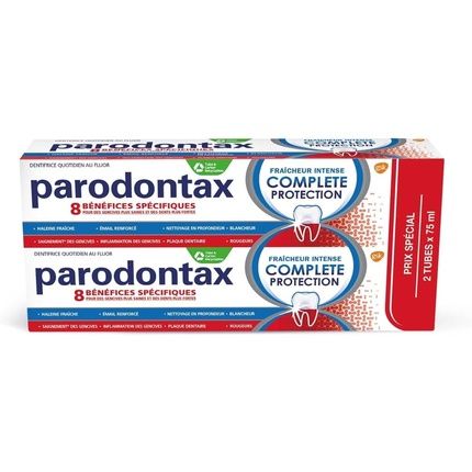 Parodontax Fluoride Toothpaste Intense Freshness Complete Protection 75Ml - Pack Of 2