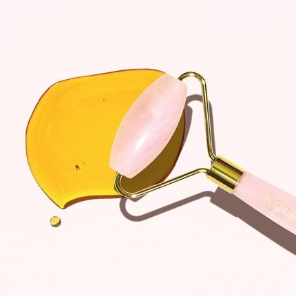 Herbivore Stone Facial Roller Helps Reduce Puffiness Ease Muscle Tension And Improve Skin Elasticity Lymphatic Drainage 1 Count Rose Quartz Roller - Image 3