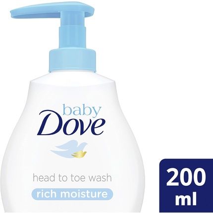 Baby Dove Rich Moisture Head To Toe Wash 200Ml - Image 3