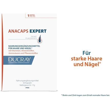Ducray Anacaps Expert Chronic Hair Loss Food Supplement 30 Capsules - Image 3