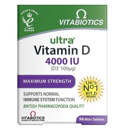 Vitabiotics Ultra Vitamin D3 Dietary Supplement 96 Tablets
