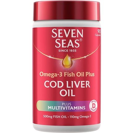 Seven Seas Cod Liver Oil Tablets Plus Multivitamins And Omega-3 90 Capsules - Image 3