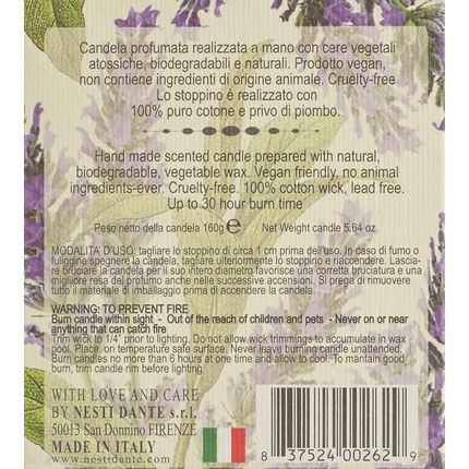 Nesti Dante Perfumed Candle Wild Tuscan Lavender, 1Er Pack 1 X 0.16 Kg - Image 3