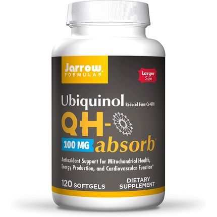 Jarrow Formulas Qh-Absorb 100Mg High Absorption Co-Q10 Softgels 120 Count