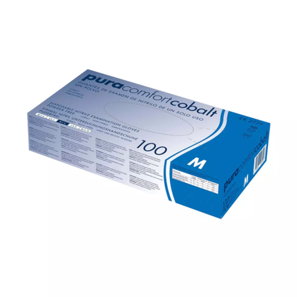 Pura Comfort Cobalt Disposable Nitrile Examination Gloves Dark Blue S,M,L,Xl - Image 4