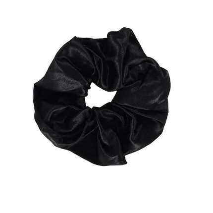 Sister Young Lilu Satin Hair Scrunchie Black