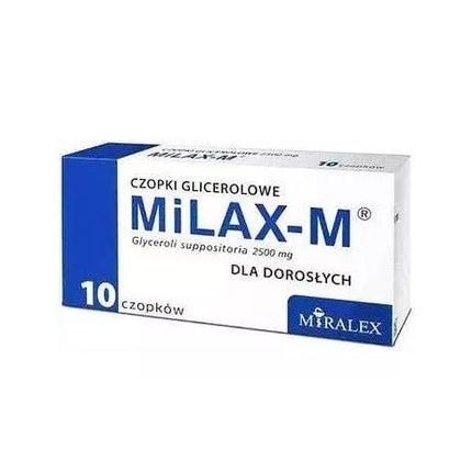 Milax-M Adult Glycerin Suppositories - Pack Of 10