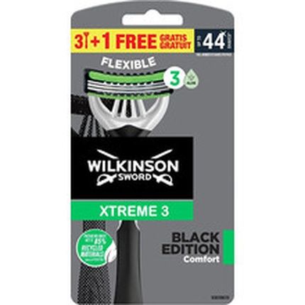 Wilkinson Sword Xtreme 3 Black Edition Comfort Disposable Razor For Men 31 And 4 Pcs