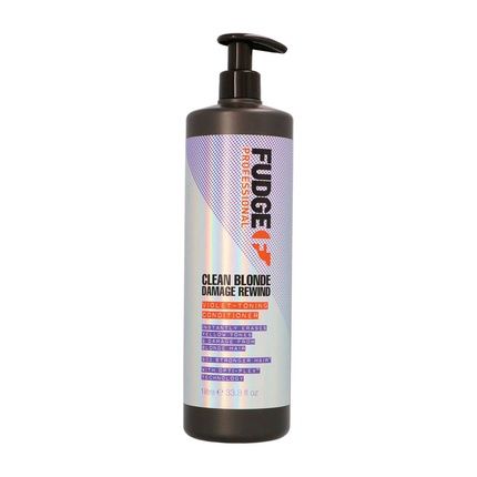 Fudge Professional Clean Blonde Damage Rewind Violet Toning Conditioner 1000Ml