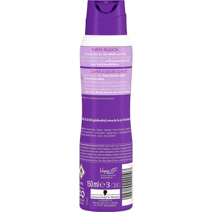 Fa Deodorant Spray Purple Passion With Refreshing Violet Blossom Scent 150Ml