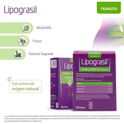 Lipograsil Classic Double Effect Natural Origin Ingredients 50
