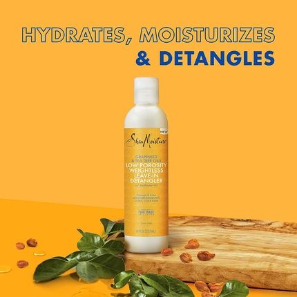 Sheamoisture Weightless Hydrating Detangler For Moisture Resistant Curly Coily Hair Low Porosity Lightweight 8 Oz - Image 3