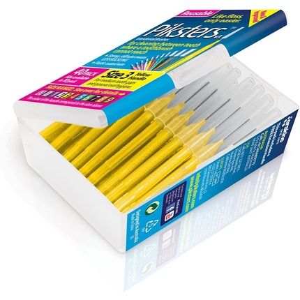 Piksters Interdental Brushes Size 3 Yellow 40 Count