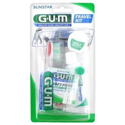 Gum Travel Kit With Travel Toothbrush And Accessories