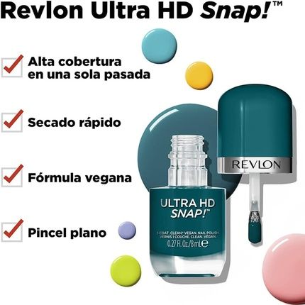 Revlon Ultra Hd Snap Nail Polish Quick Drying One-Coat Full Coverage Colour 8Ml Daredevil 023 - Image 3