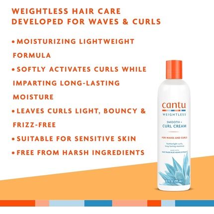 Cantu Weightless Smooth Curl Cream 295Ml - Image 3