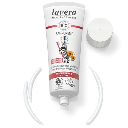 Lavera Kids Fluoride-Free Toothpaste - No Colorants - Protects Baby Teeth - Mild