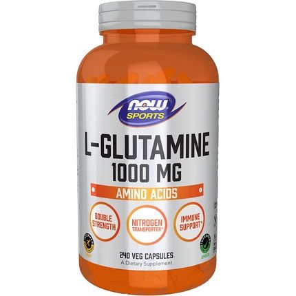 Now Foods L-Glutamine 1000Mg Amino Acid Supplement 240 Capsules