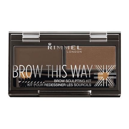 Rimmel Brow This Way Brow Sculpting Kit - 003 Dark Brown, 1.3G