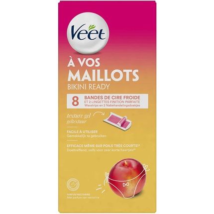 Veet Tricot Wax Strips Nectarine Scent Travel Size