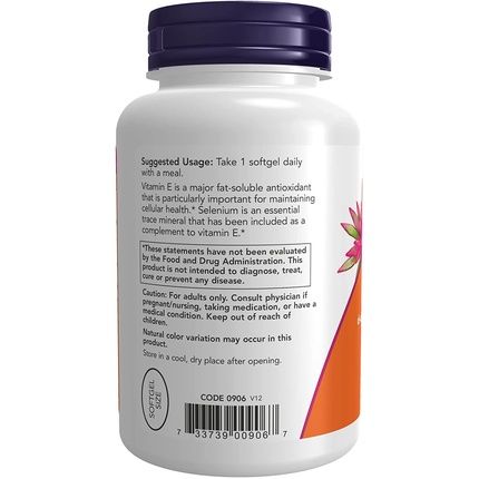 Now Foods E-400 Softgels 100 Count - Packaging May Vary - Image 3