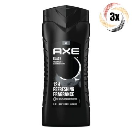 Axee Black 3In1 Frozen Pear & Cedarwood Hair & Body Wash