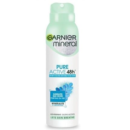 Garnier Mineral Pure Active Antiperspirant Spray 150Ml