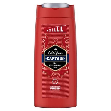 Old Spice Captain Shower Gel Shampoo 3 In 1 Body Hair And Face Wash 675 Ml
