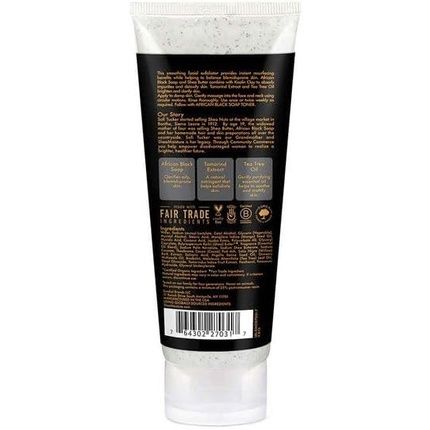 Shea Moisture African Black Soap Problem Skin Facial Wash & Scrub For Unisex - Image 3