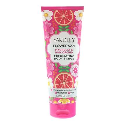 Yardley Flowerazzi Magnolia Pink Orchid Body Scrub 200Ml For Women