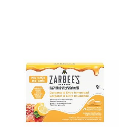 Zarbee'S Honey And Lemon Throat & Extra Immunity 24 Lozenges