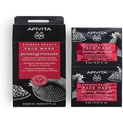 Apivita Express Beauty Revitalizing And Radiant Facial Mask With Pomegranate