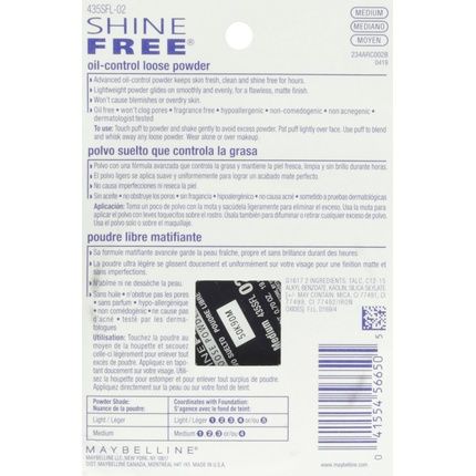 Shine Free Oil Control Loose Powder Medium 20ml - Image 3
