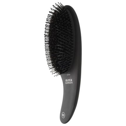 Expert Care Curve Boar & Nylon Bristles Matt Black - Image 3