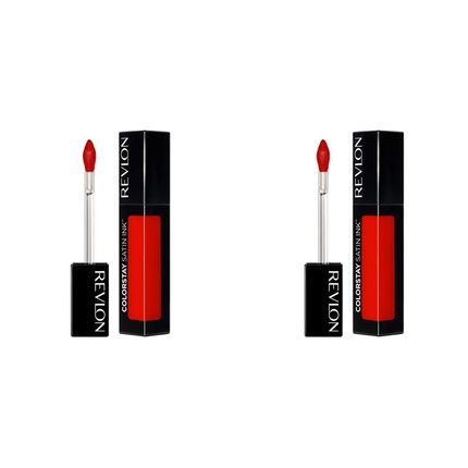 Revlon Colorstay Satin Ink Longwear Liquid Lipstick 018 Fired Up 0.17 Fl Oz