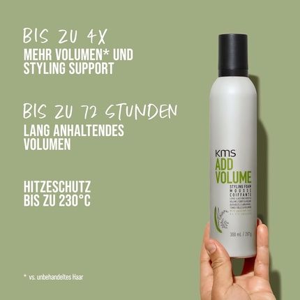 Kms Addvolume Styling Foam For Fine To Medium Strength Weak Hair - Image 3